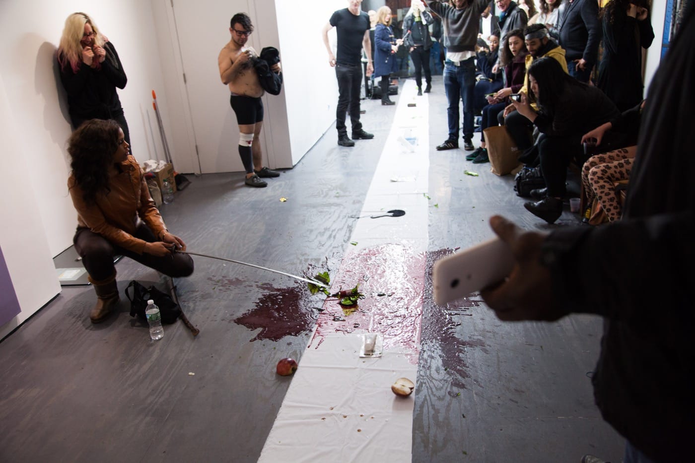 It's not a party until someone breaks something. Photo by Gregory Paul