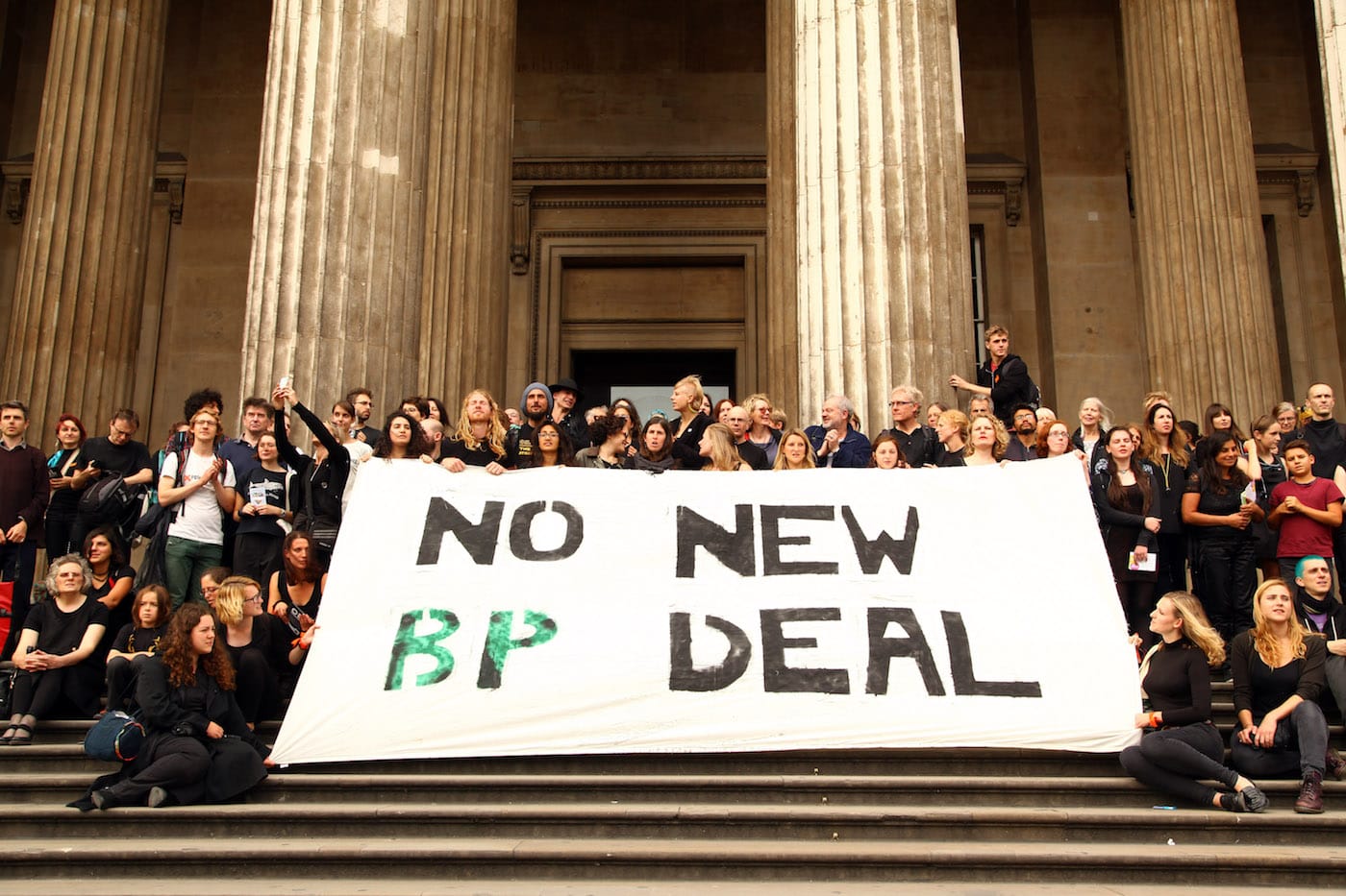 BP protestors outside the British Museum last year (photo by Natasha Quarmby)