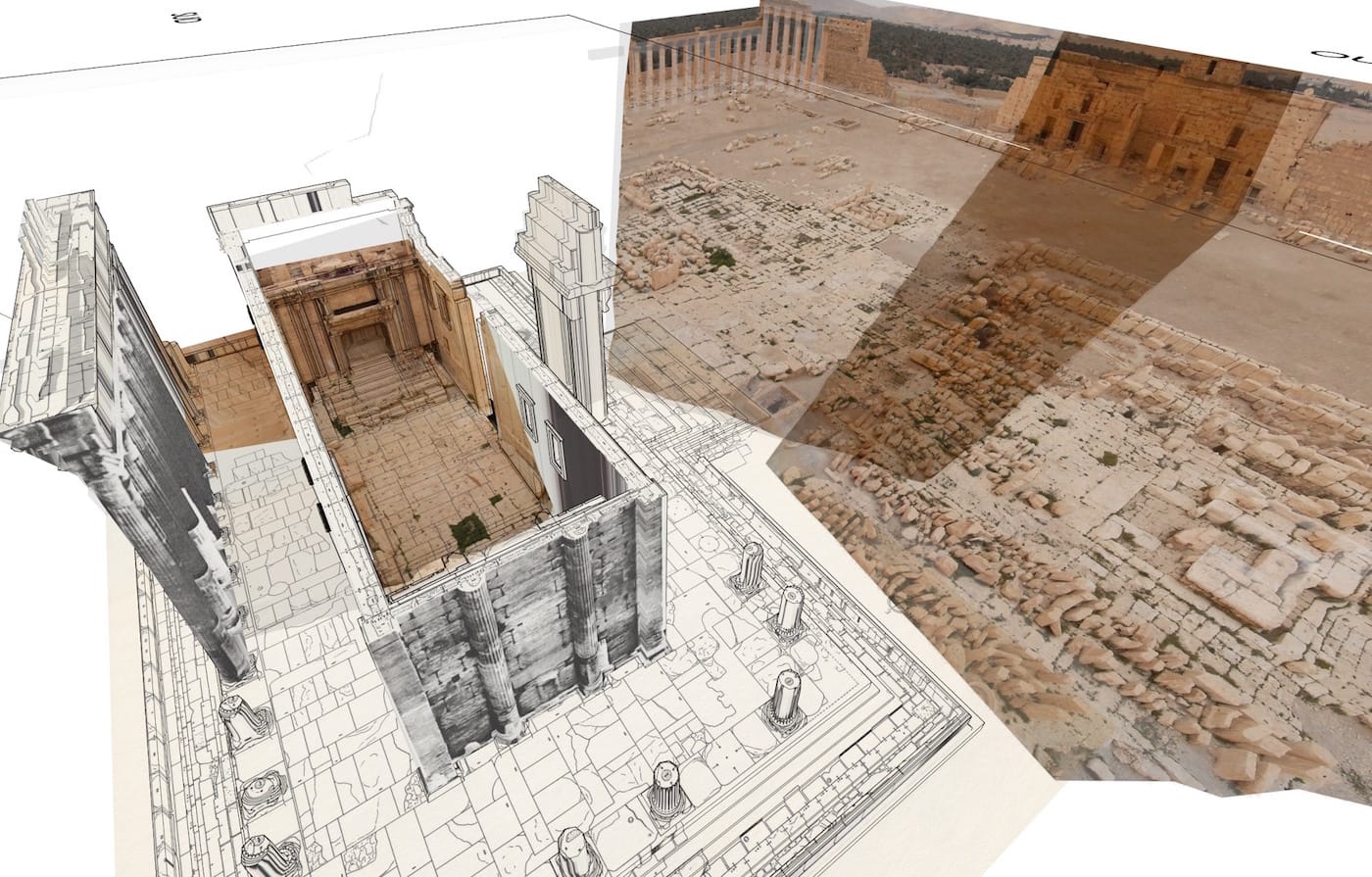 Restitution 3D du Temple de Bel_Iconem