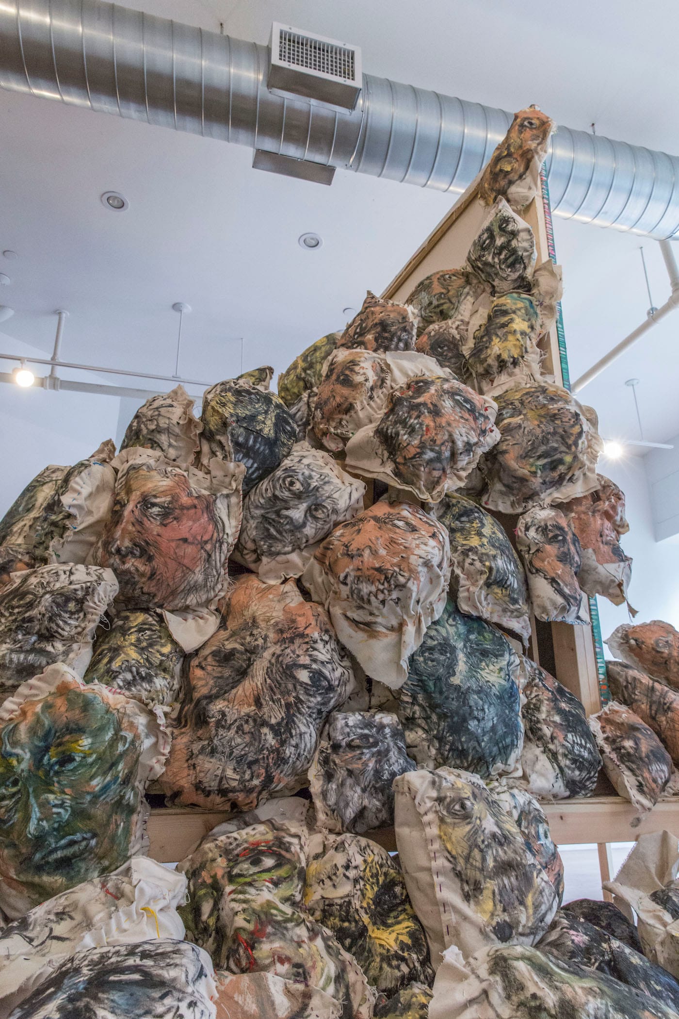 Detail of Hyon Gyon, "Headcount" (2016)