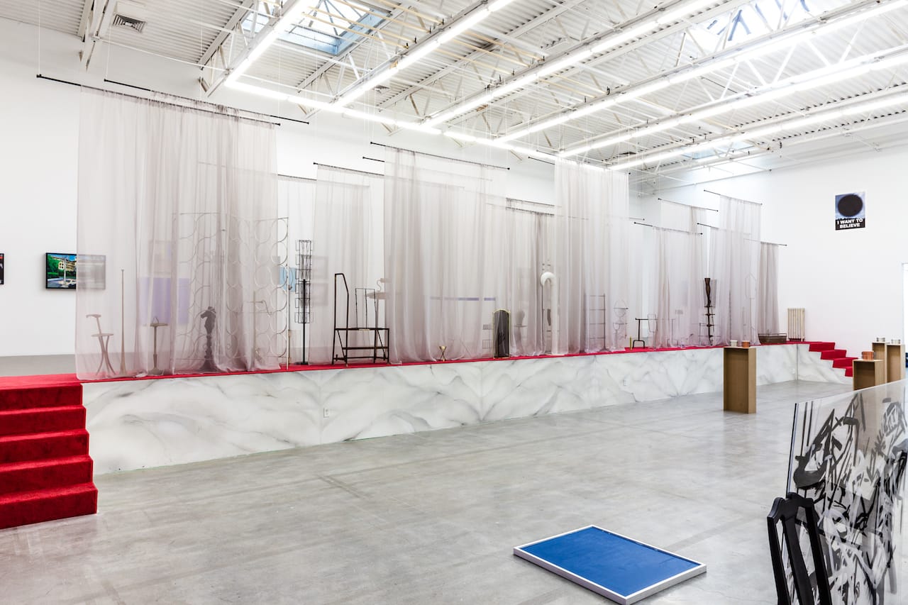 Installation view of 'FADE IN: INT. ART GALLERY – DAY' at the Swiss Institute (click to enlarge)