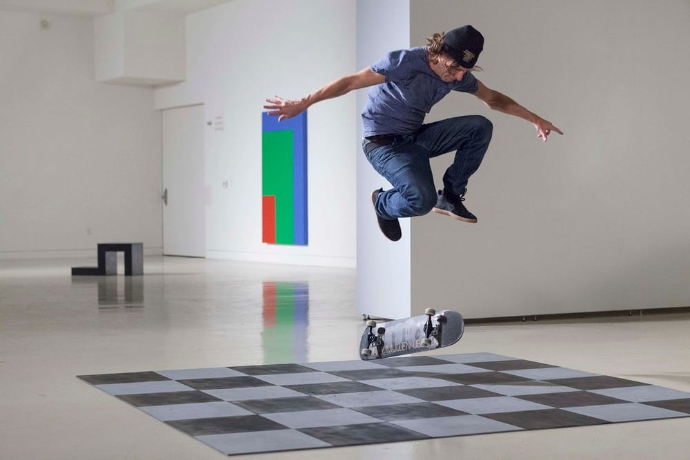 Shaun Gladwell, "Skaters vs Minimalism" (via torranceartmuseum.com)