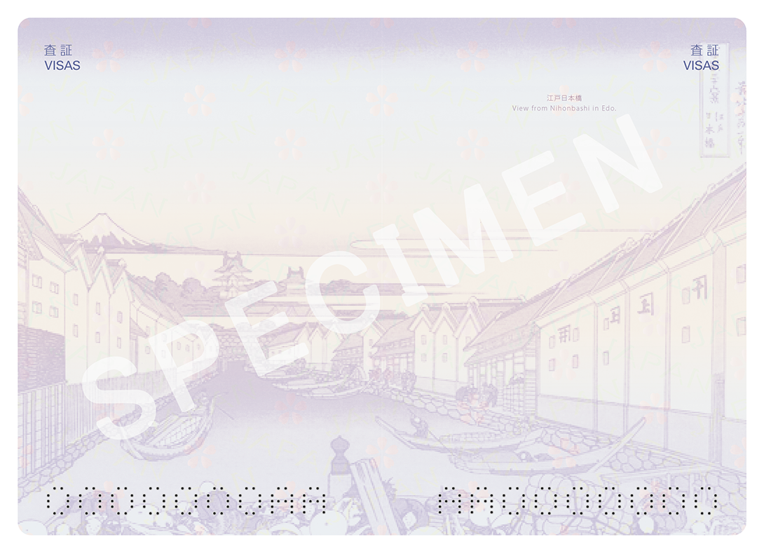 ①View from Nihonashi in Edo