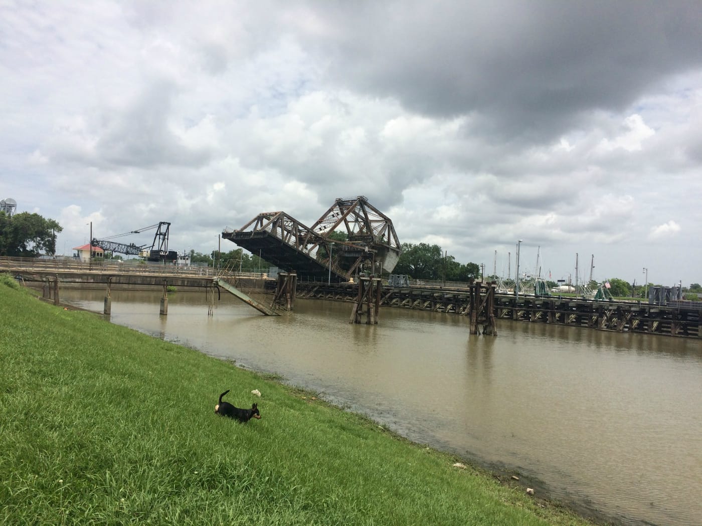 The St. Claude Avenue Bridge outside the New Orleans Airlift's space