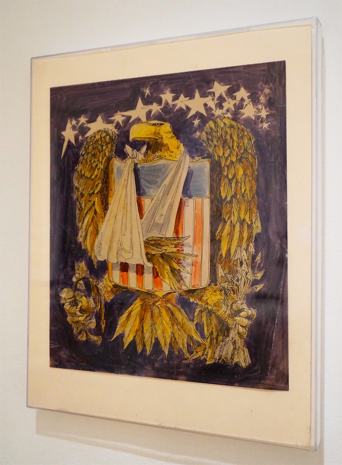 A drawing by Edward Freska, on view at SPACES (all photos by the author unless otherwise noted)