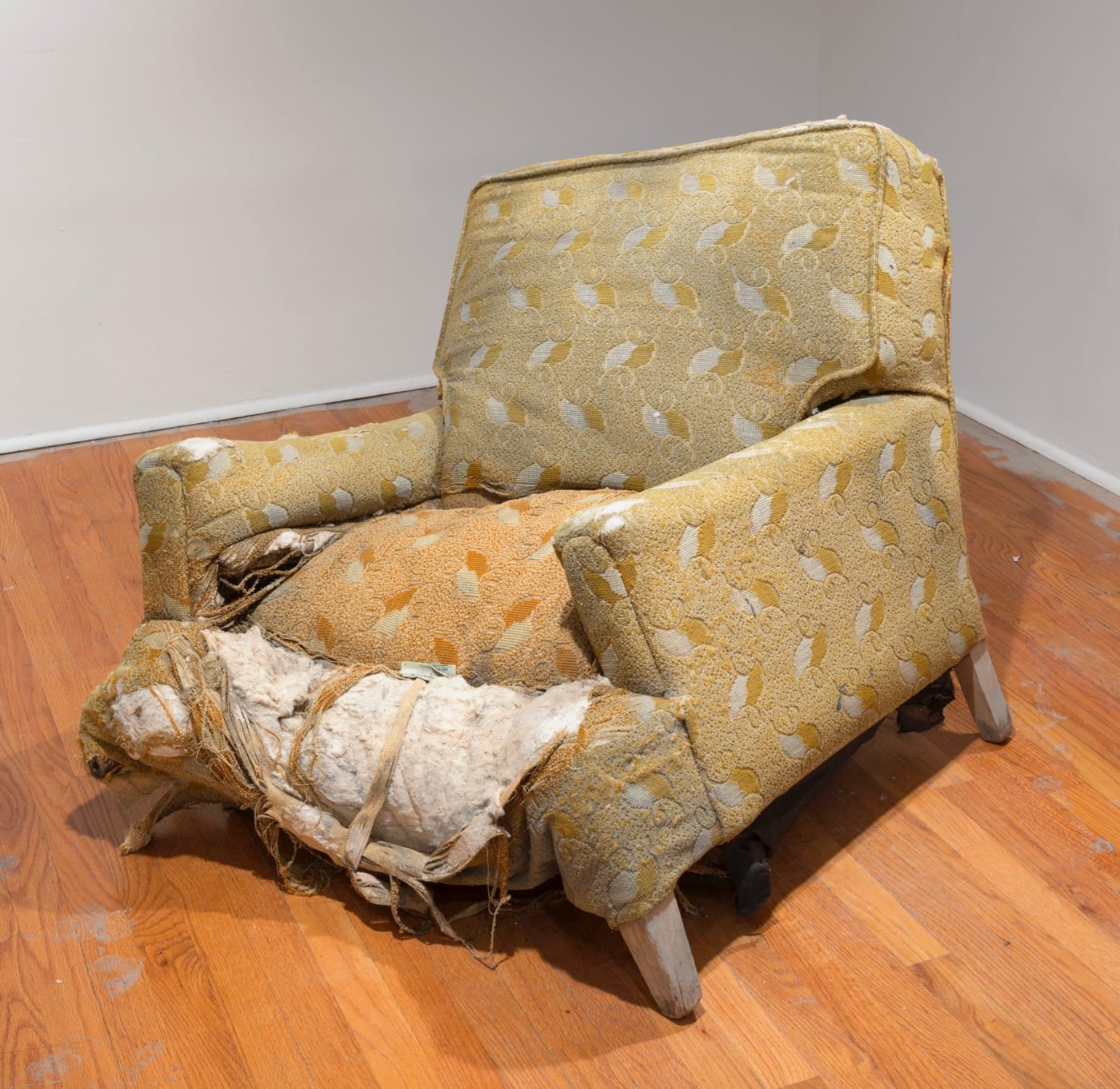Rodney McMillian, "Chair" (installation view), 2003. Photo: Adam Reich