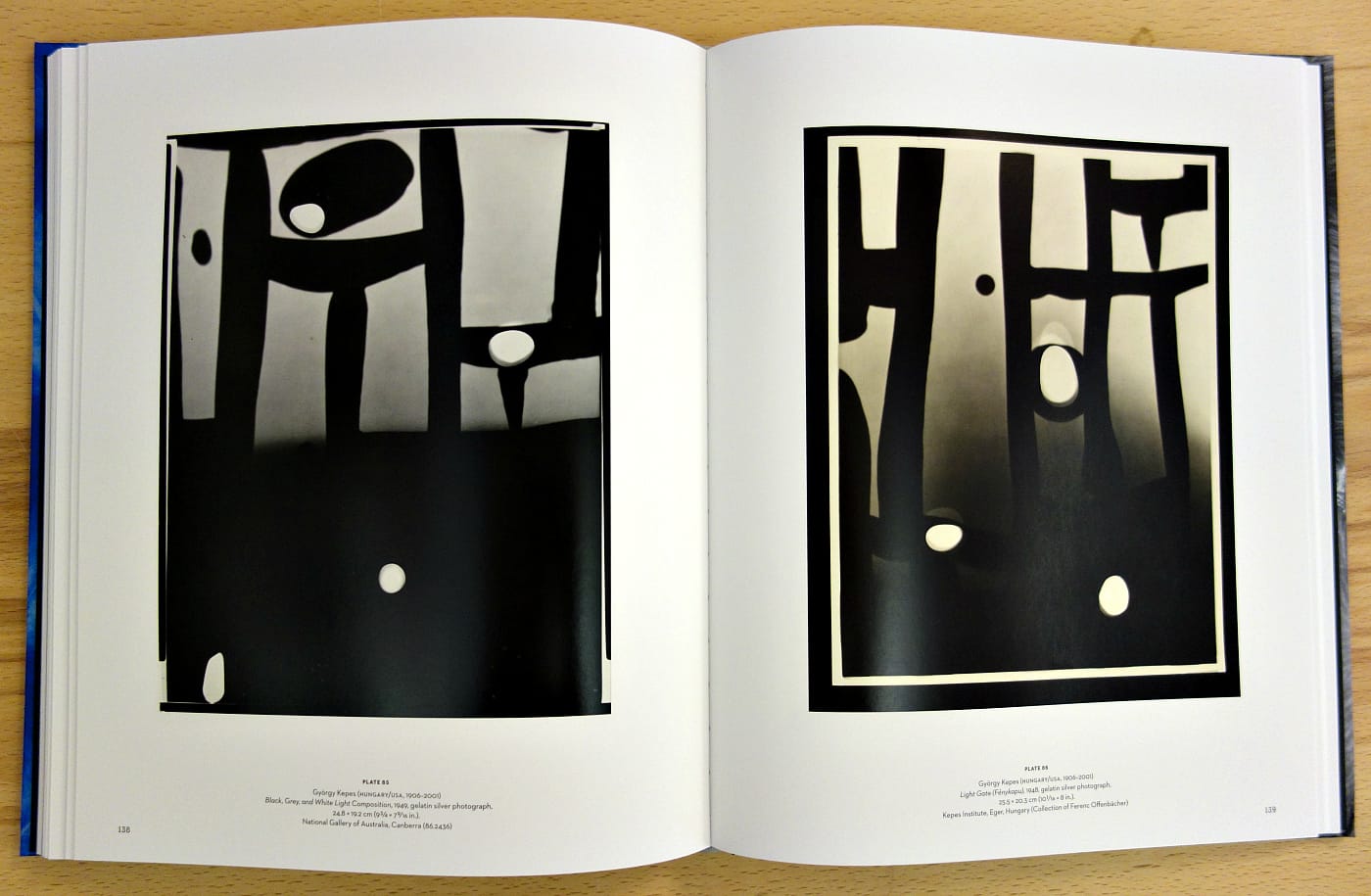 Pages from 'Emanations: The Art of the Cameraless Photograph' (photo of the book for Hyperallergic)