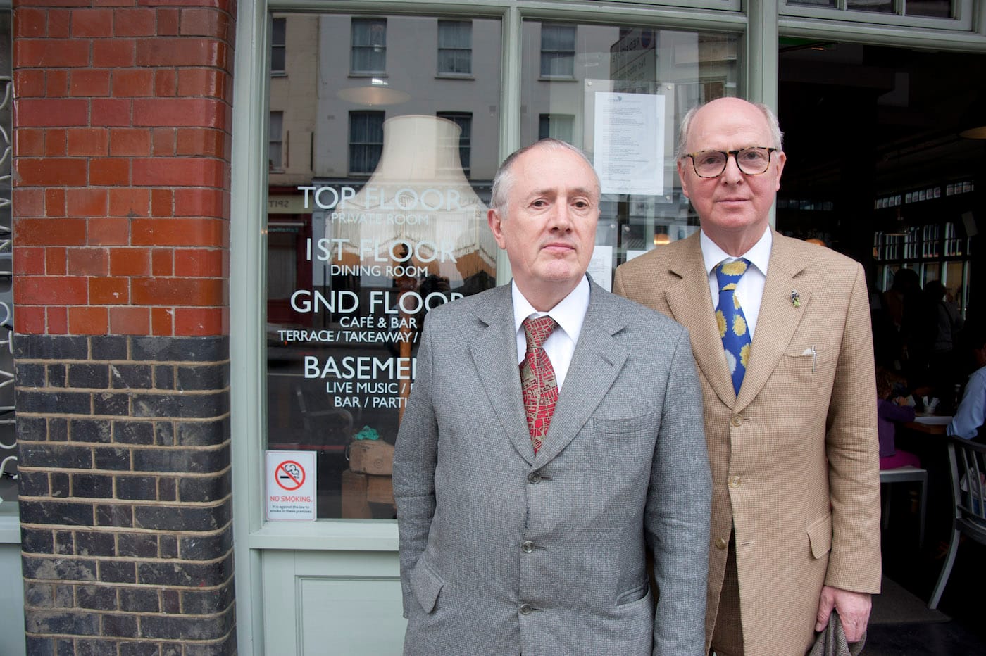 Artists Gilbert & George will open a contemporary art center in east London. (photo by Bryan Ledgard/Flickr)