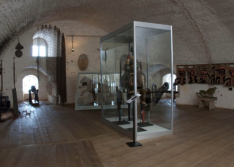 View of the armory at Gripsholm Castle (photo by Hans Thorwid, via Nationalmuseum Stockholm/Flickr)