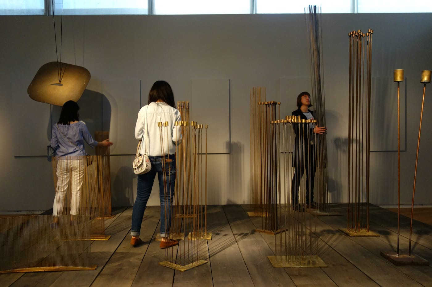 Installation view of 'Atmosphere for Enjoyment: Harry Bertoia’s Environment for Sound'