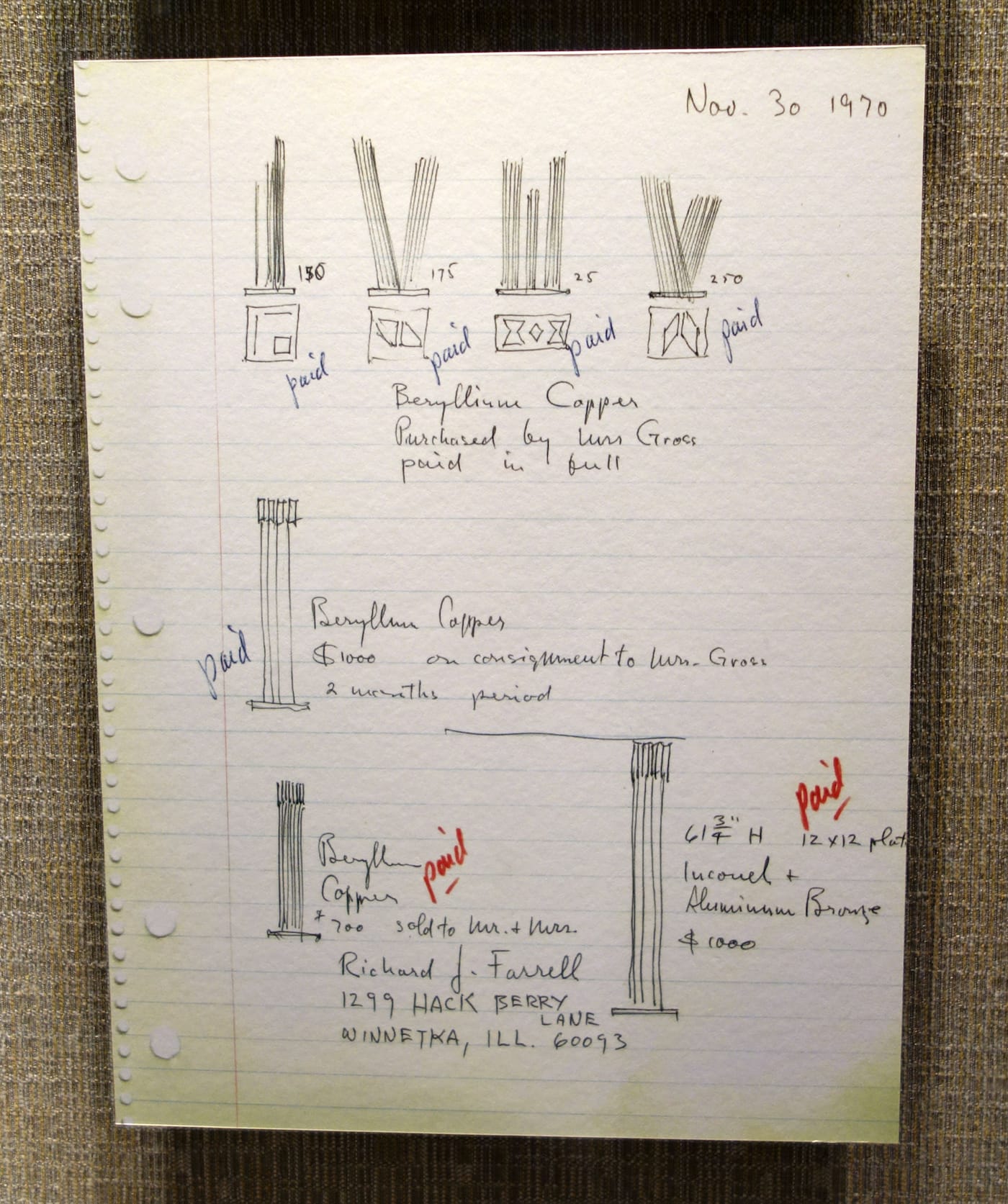 Installation view of 'Atmosphere for Enjoyment: Harry Bertoia’s Environment for Sound'