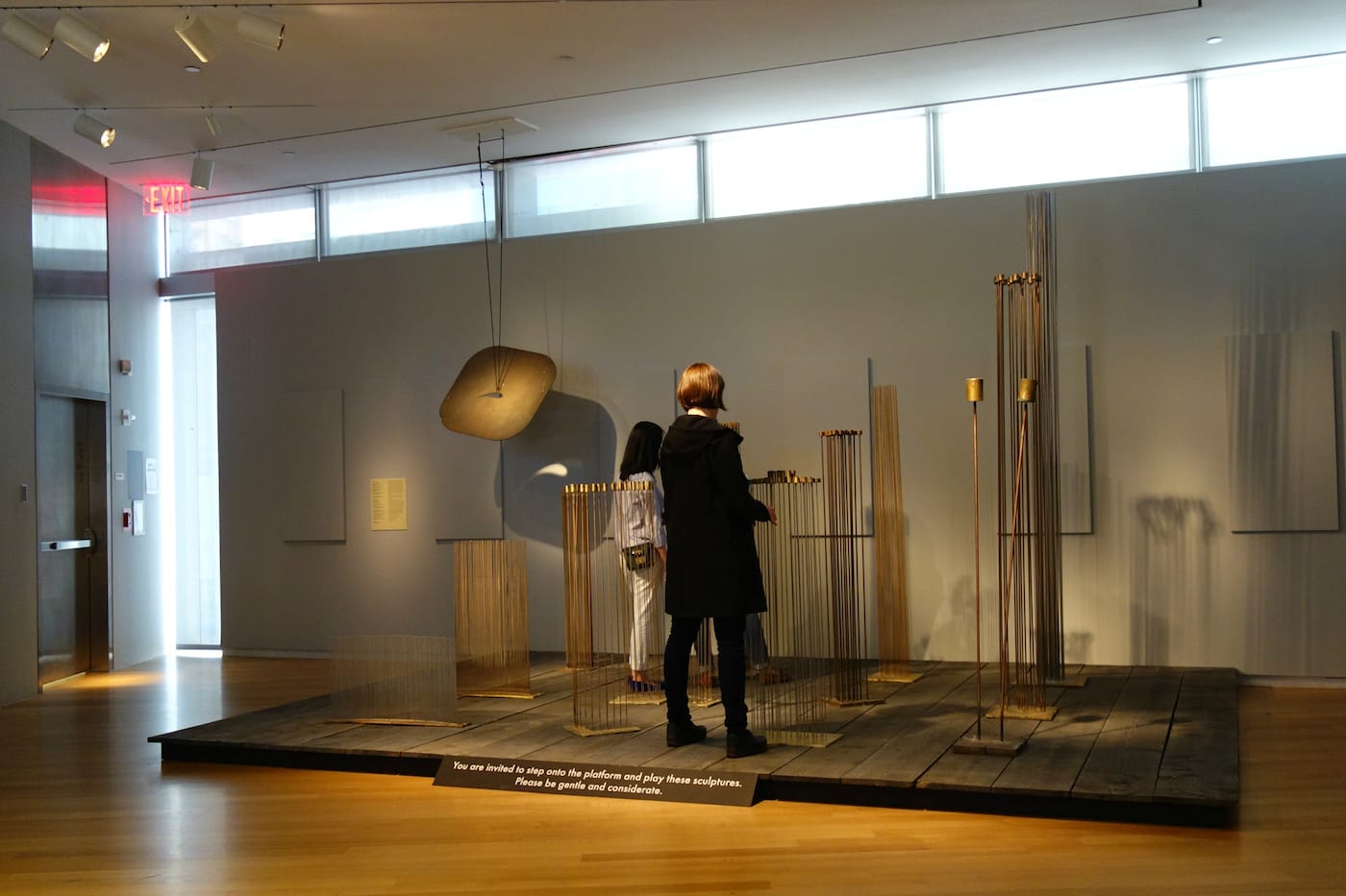 Installation view of 'Atmosphere for Enjoyment: Harry Bertoia’s Environment for Sound'