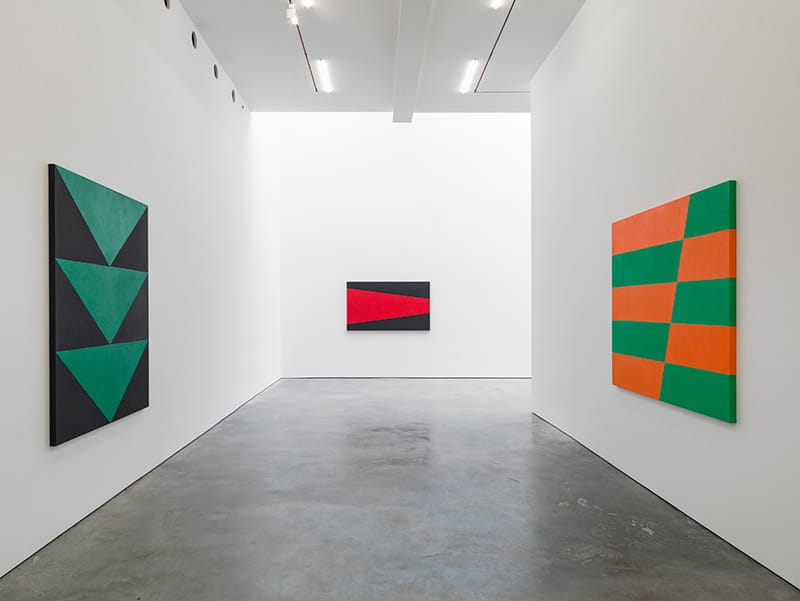Installation of Carmen Herrera at Lisson Gallery in Chelsea. (via lissongallery.com)
