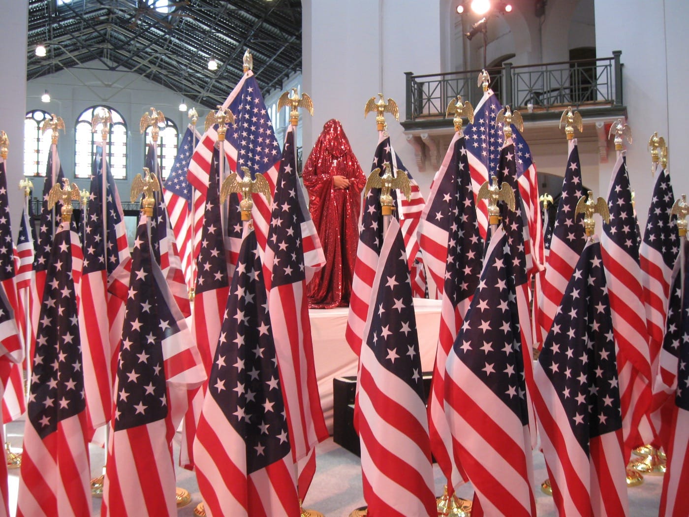 Anida Yoeu Ali with Studio Revolt, "The Red Chador: Threshold" (2016)