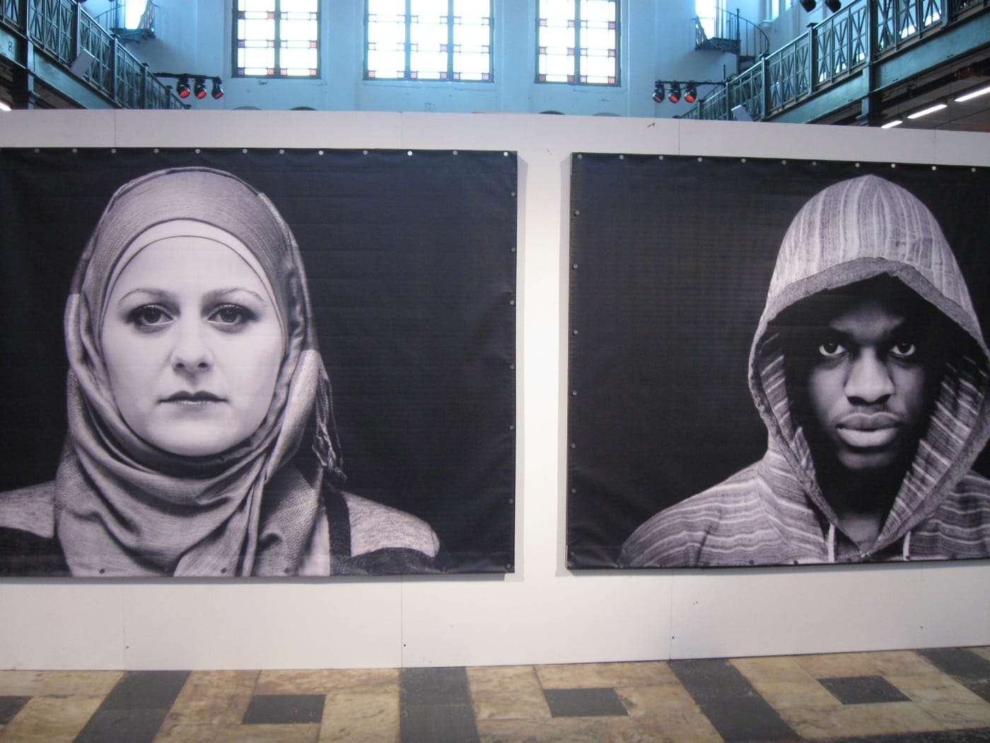 Tracy Keza with Studio Revolt, "Hijabs and Hoodies" (2016). All photos by the author for Hyperallergic except where noted