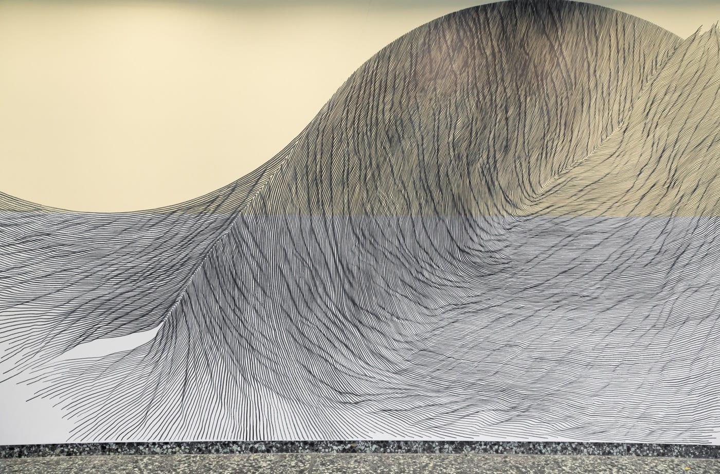 Linn Meyers "Our View from Here" (detail) (2016)