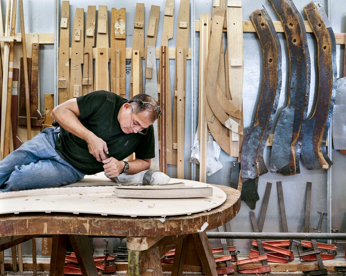 Photograph from 'Making Steinway' (2011-15) (© Christopher Payne)