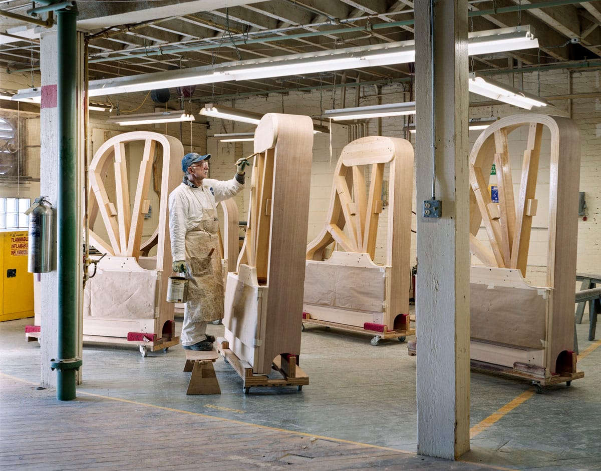 Photograph from 'Making Steinway' (2011-15) (© Christopher Payne)