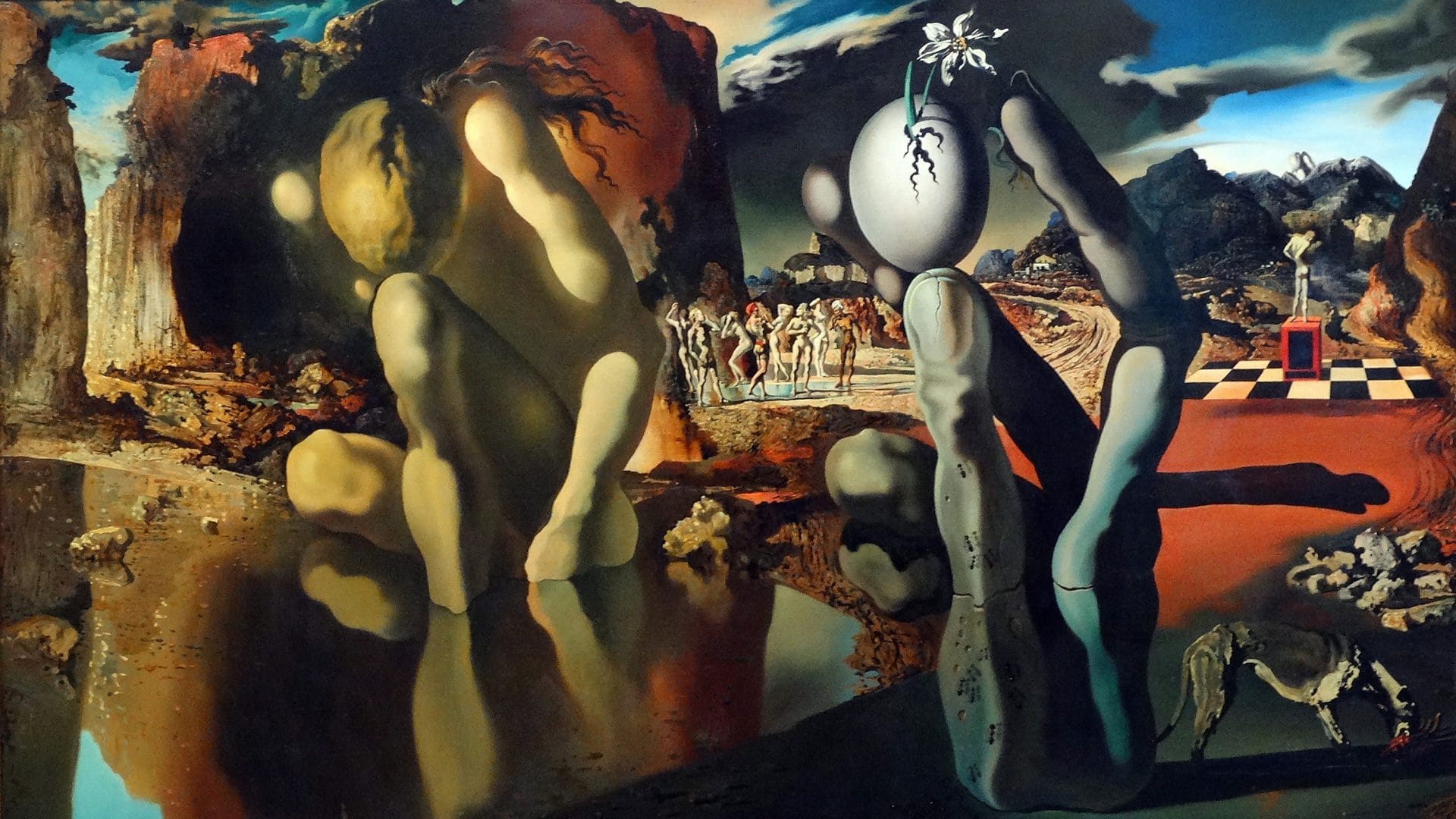 Salvador Dalí, "The Metamorphosis of Narcissus" (1937)