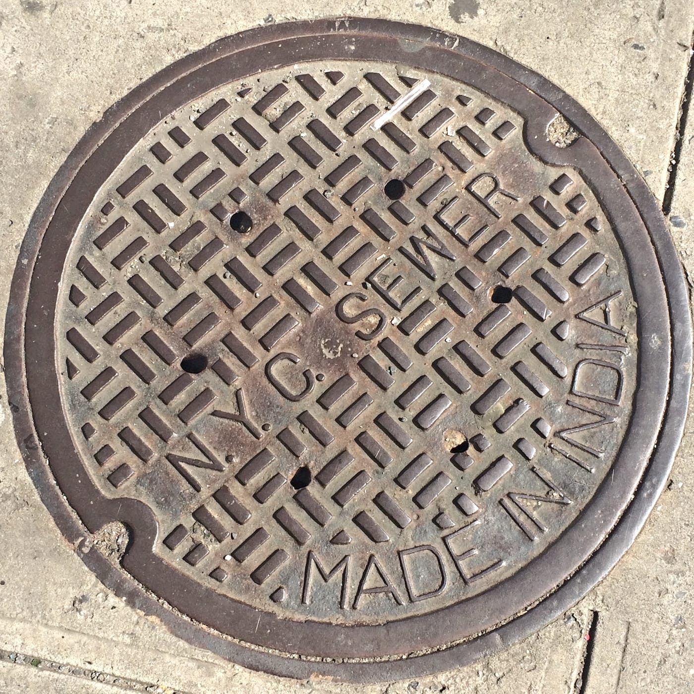 NYC Sewer manhole cover