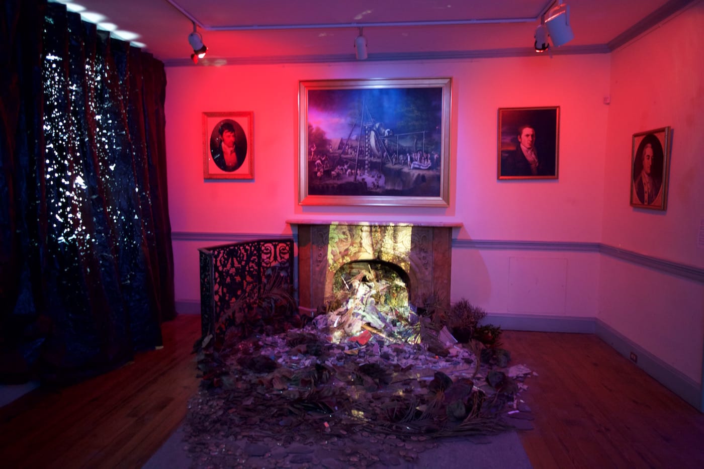 Installation view of Abigail DeVille's 'Only When It’s Dark Enough Can You See The Stars' at the former Peale Museum (all photos courtesy the Contemporary, Baltimore)