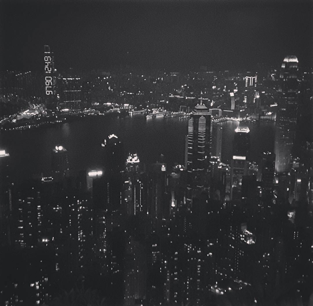 Sampson Wong Yu-hin and Jason Lam Chi-fai's “Our 60-Second Friendship Begins Now” (2016) amid the Hong Kong skyline (all photos courtesy Sampson Wong)