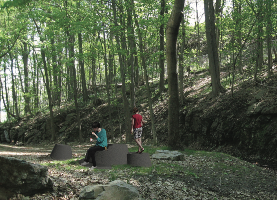 A granite sculpture commissioned by the city of Montreal (click to enlarge)