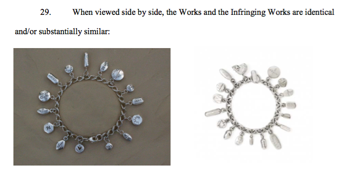 Screenshot of Colleen Wolstenholme's lawsuit against Damien Hirst