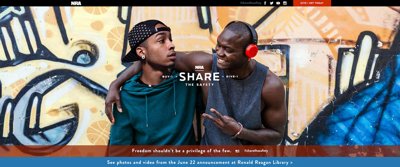 Front page of Share the Safety's website (screenshot via sharethesafety.org)