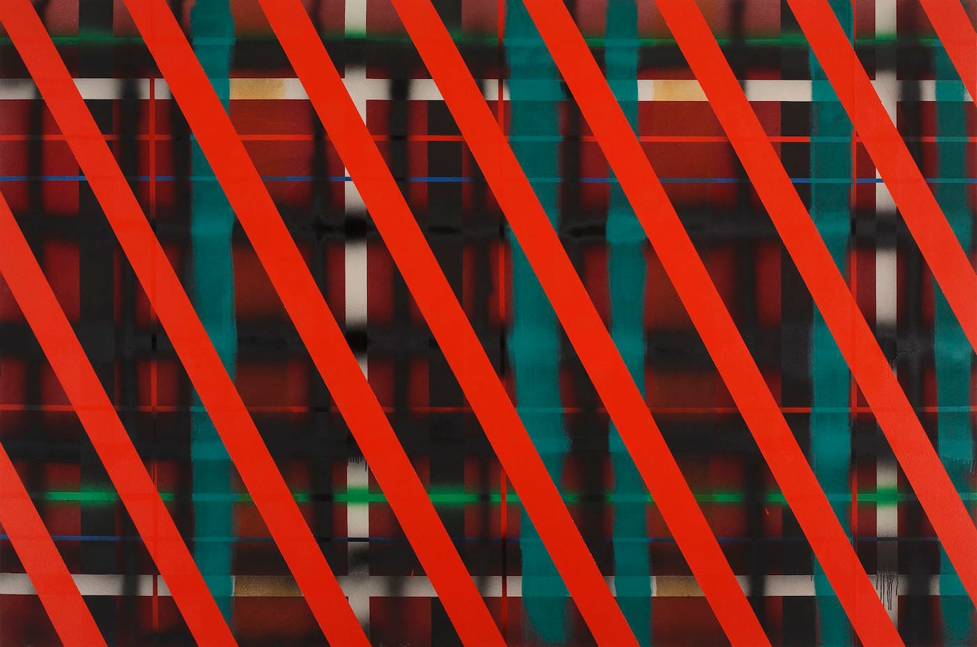 Sean Scully, "Red Slide" (1972) (© Sean Scully; courtesy Cheim & Read, New York)