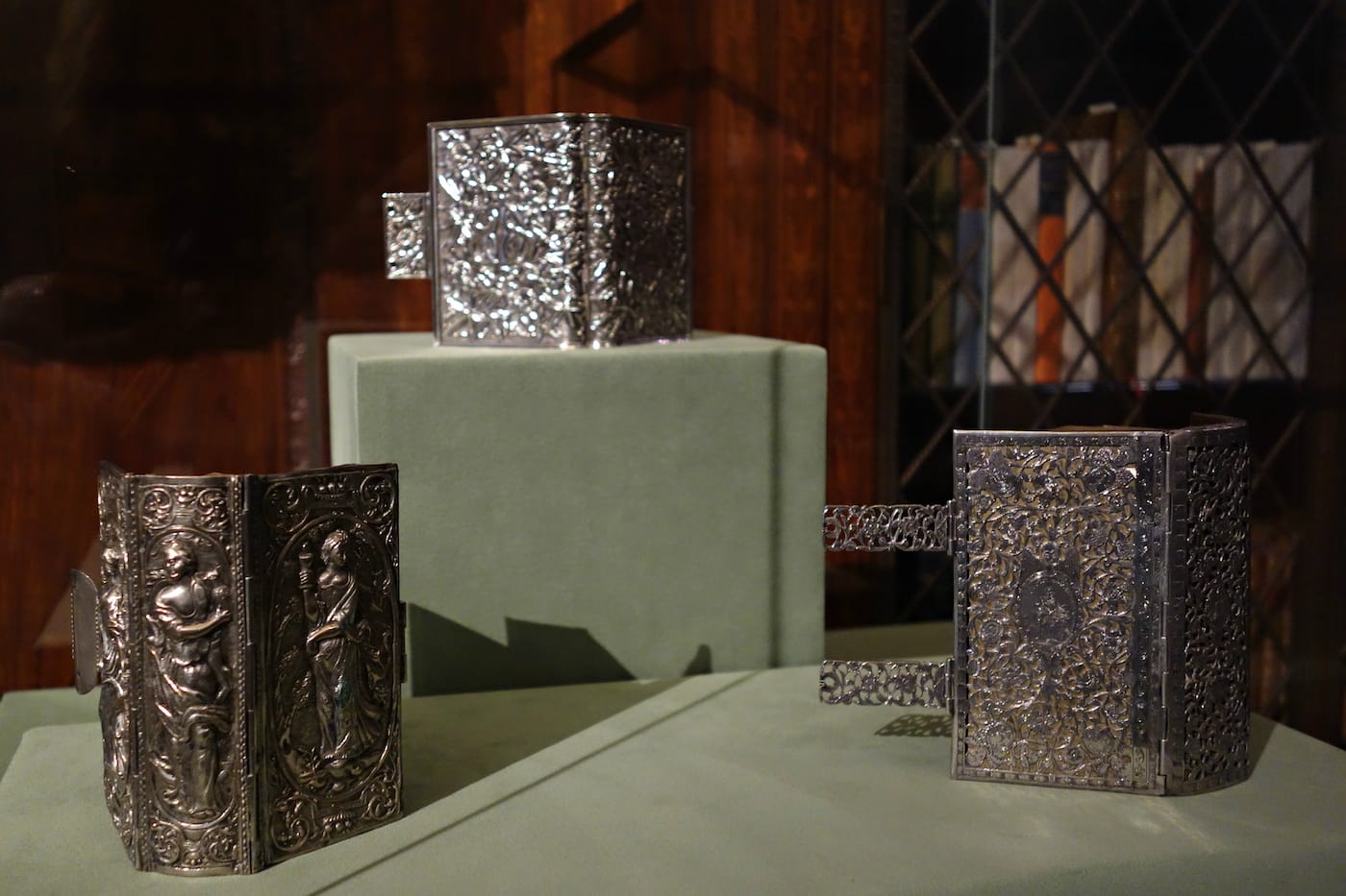 Silver bindings, Morgan Library