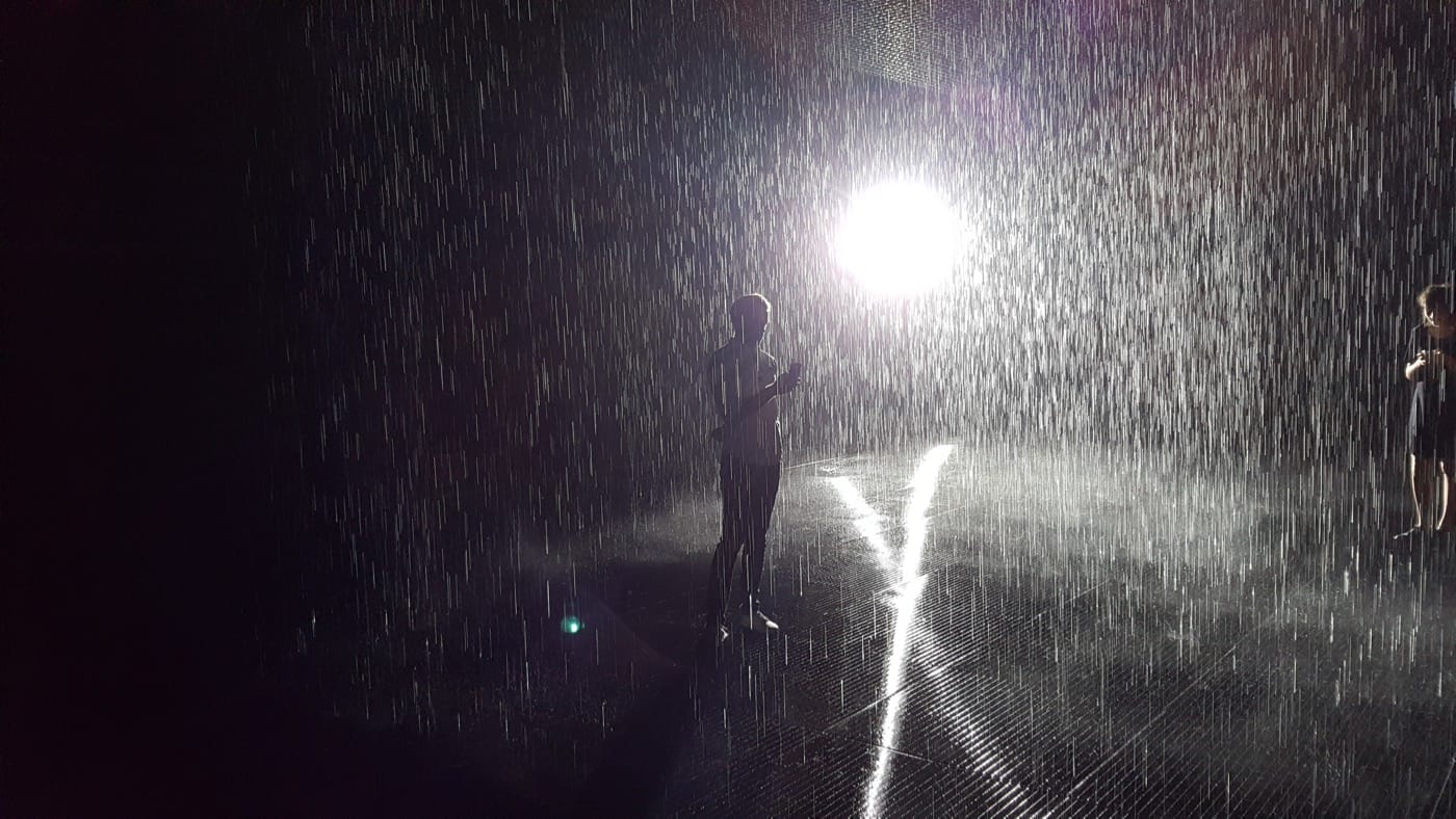 The Rain Room at LACMA
