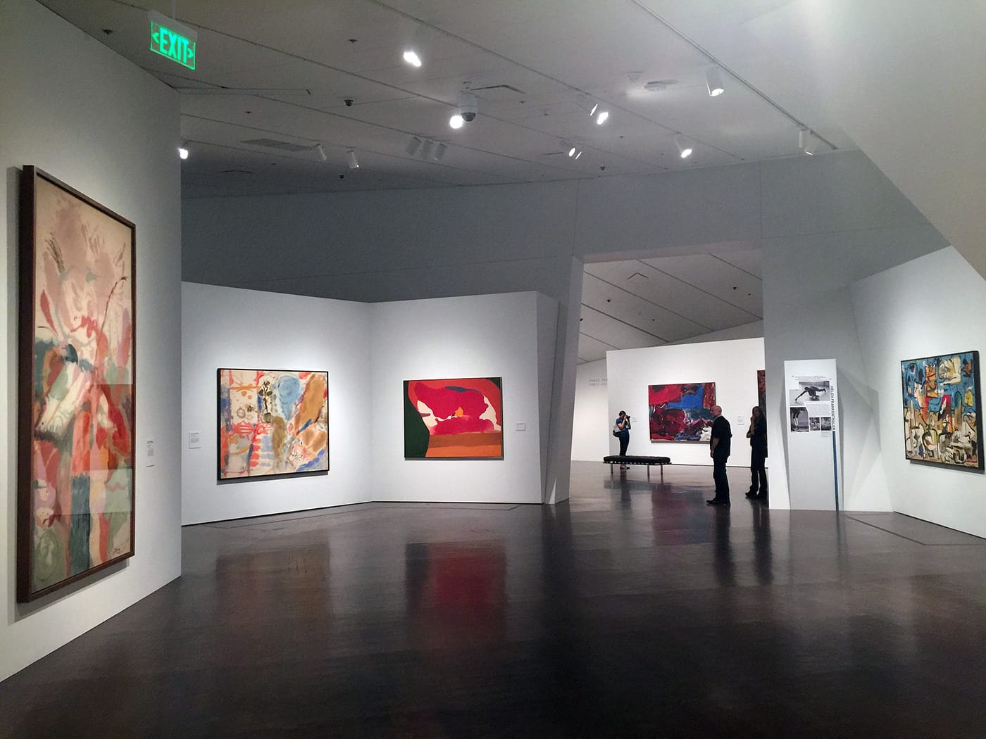 A view of works by Helen Frankenthaler