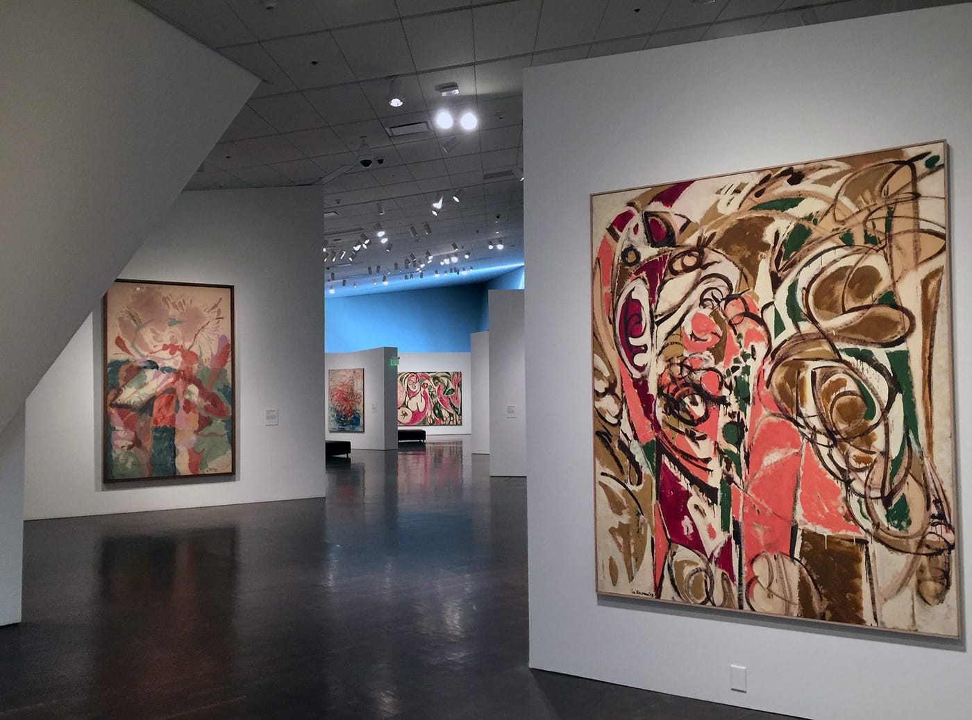 A Krasner (right) with a Frankenthaler (middle left).