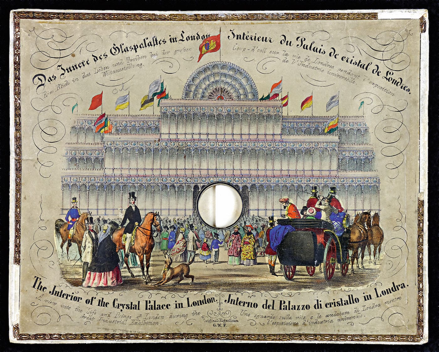 The Interior of the Crystal Palace in London, German, 1851 (c) Victoria and Albert Museum, London. Photographer - Dennis Crompton