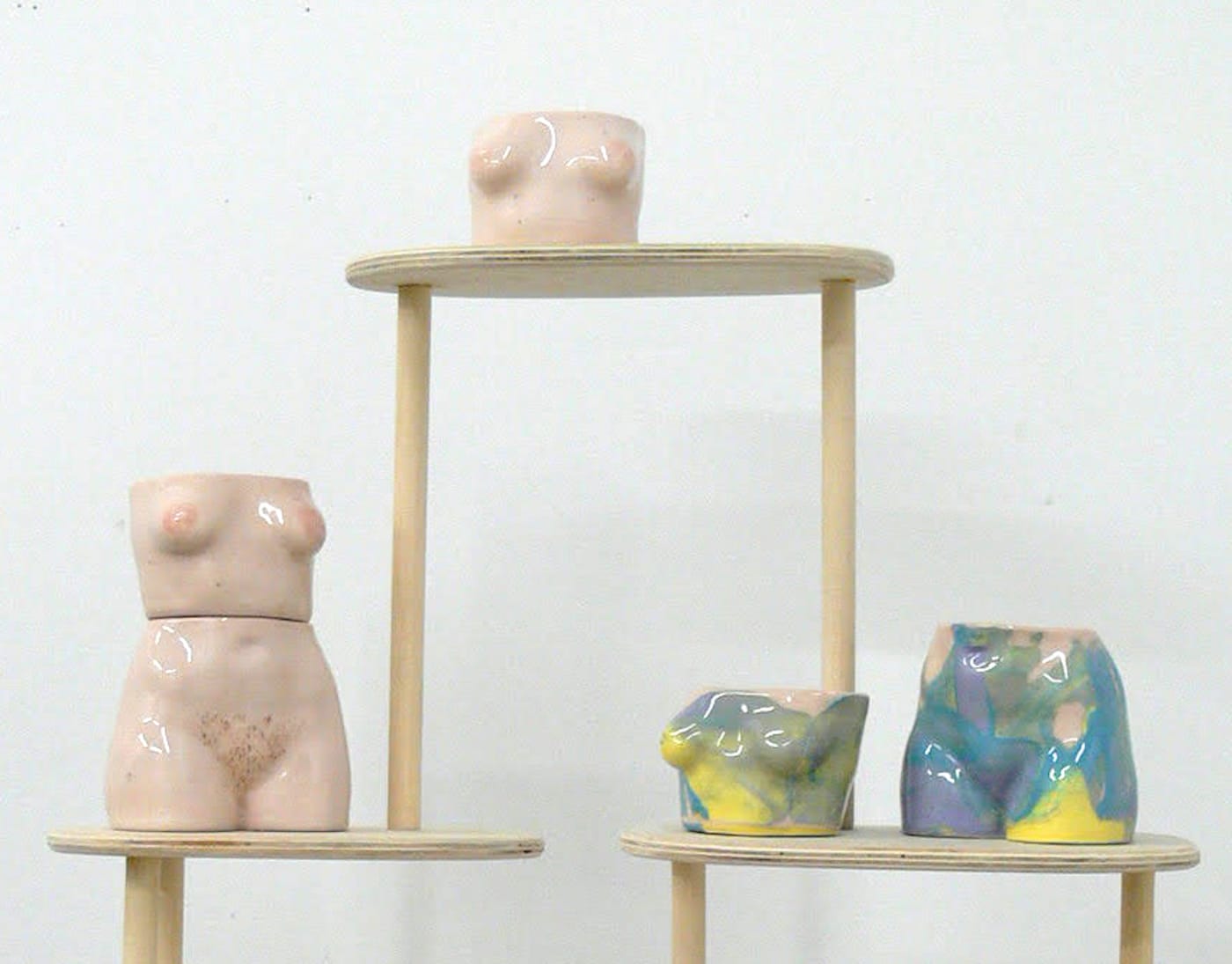 Alice Lang, "Alice Lang Originals", detail Doll porcelain, 5 in x 3.5 x 8 in., 2016