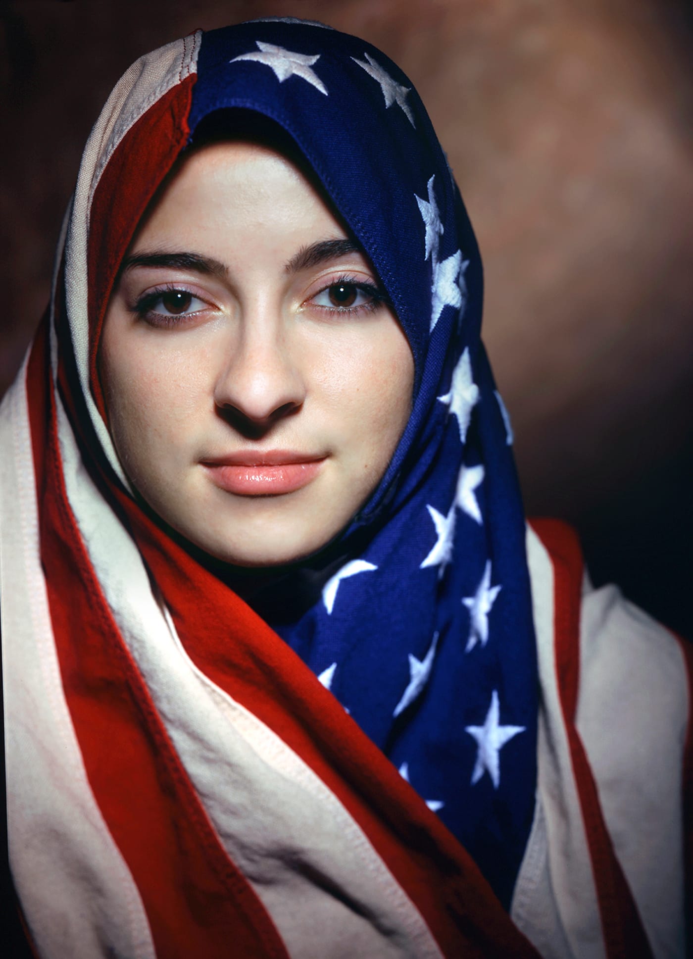 Boushra Almutawakel, untitled, from the series 'The Hijab' (2001), chromogenic print, 47 1/4 x 39 3/8 in (image courtesy the artist and the Howard Greenberg Gallery) (click to enlarge)