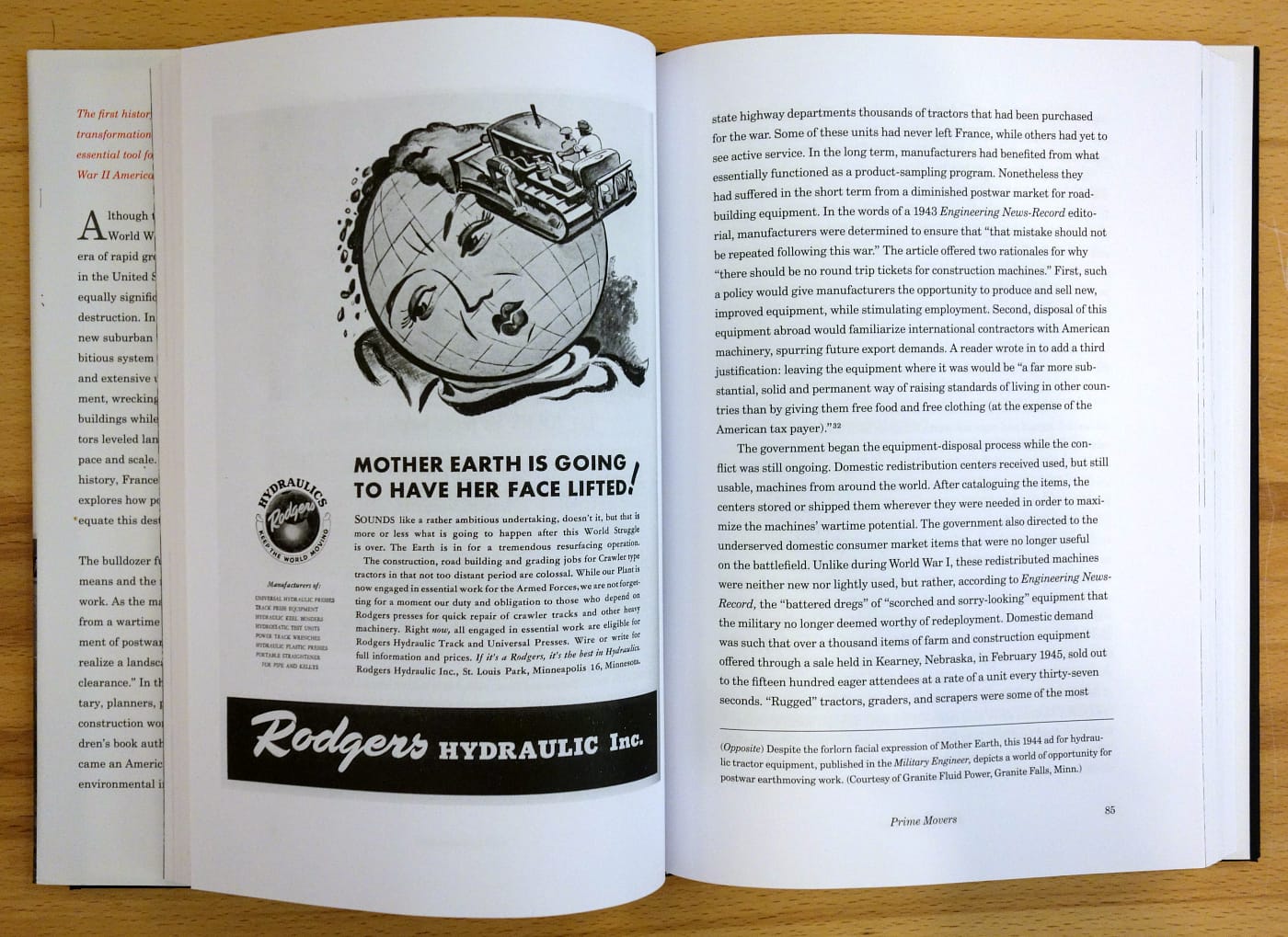 Pages from 'Bulldozer: Demolition and Clearance of the Postwar Landscape' (photo of the book for Hyperallergic)