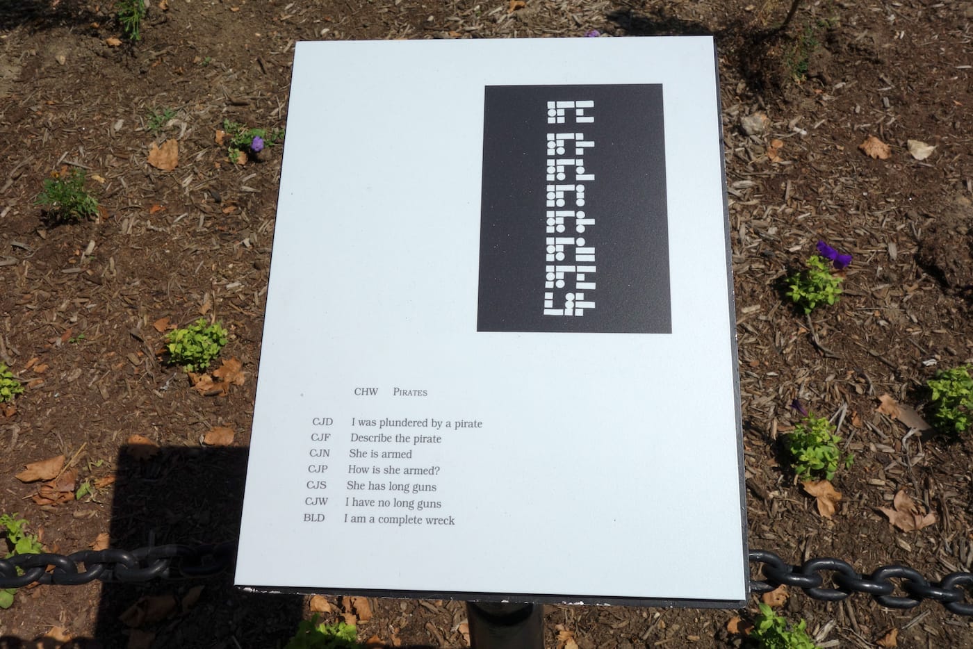 The Language of Things in City Hall Park