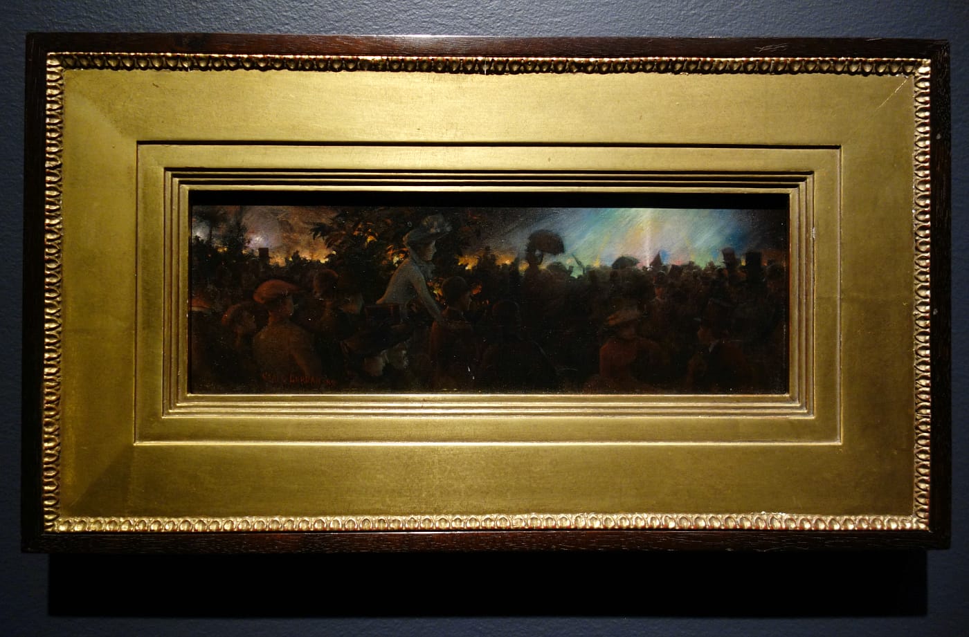 Installation view of 'Electric Paris' at the Bruce Museum (photo by the author for Hyperallergic)