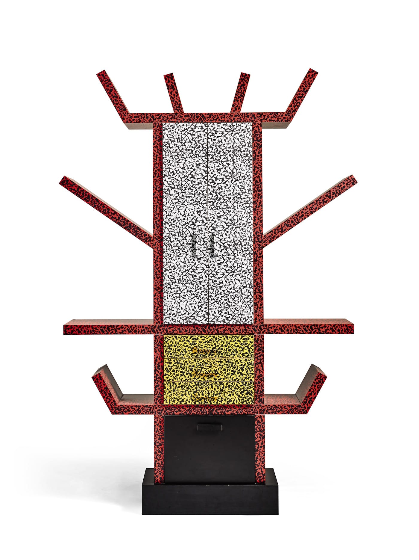 Ettore Sottsass, "‘Casablanca’ Sideboard" (1981), selling for £4,000-6,000 ($5,300-8000 USD) (click to enlarge)