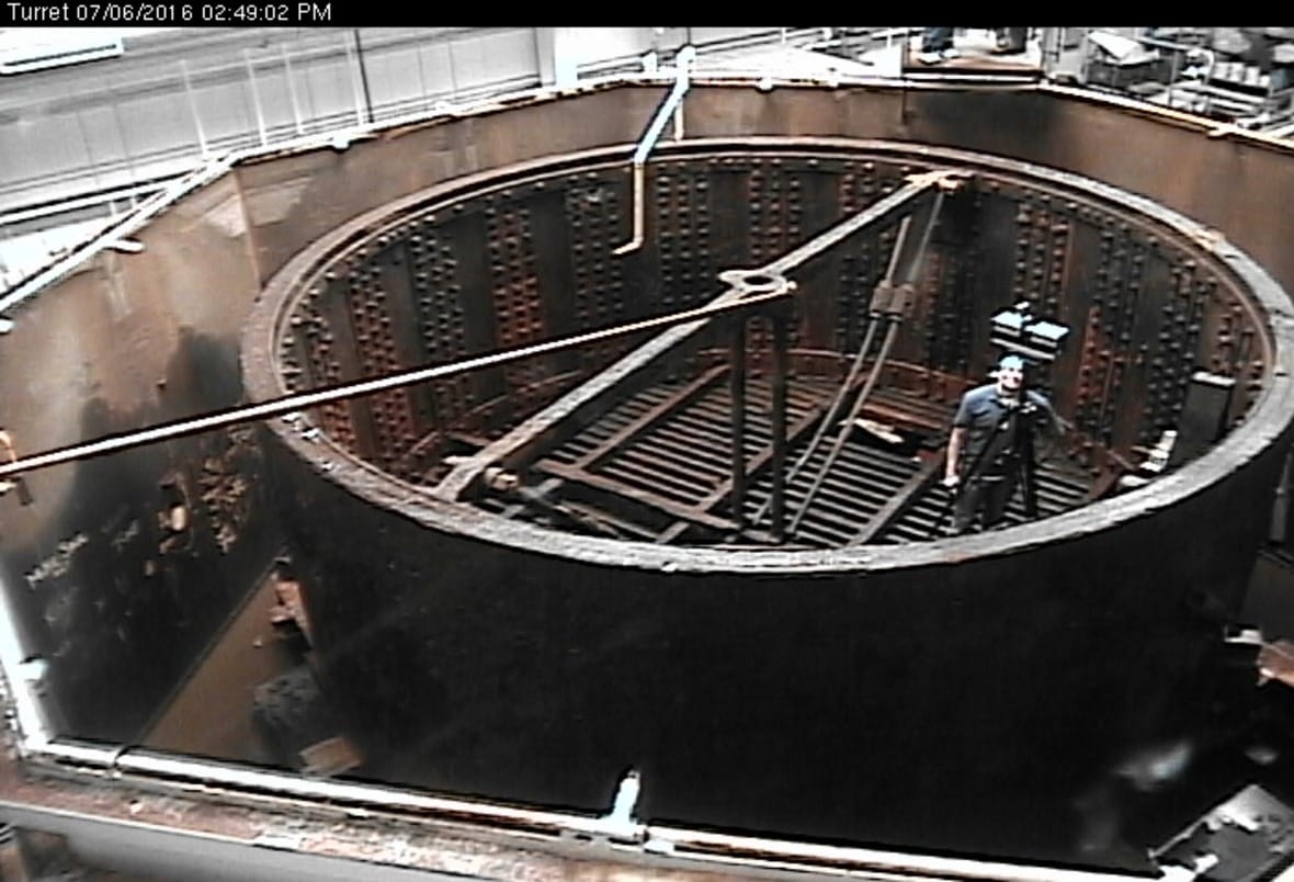 View from the USS Monitor turret webcam
