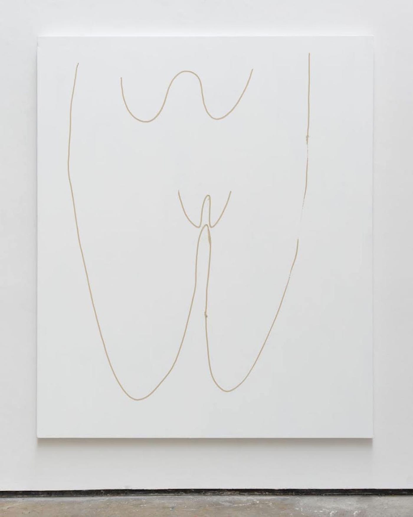 Lauren Faigeles, "Double Eww" Oil on canvas, 72 x 60 in., 2015