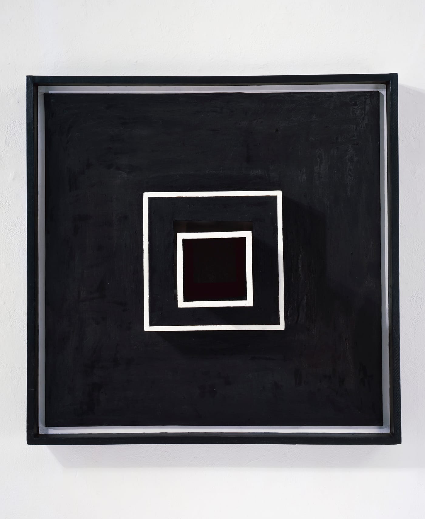 Sol LeWitt, "Wall Structure Black" (1962) (photography by Ellen Page Wilson, copyright LeWitt Estate and Artists Rights Society (ARS), New York