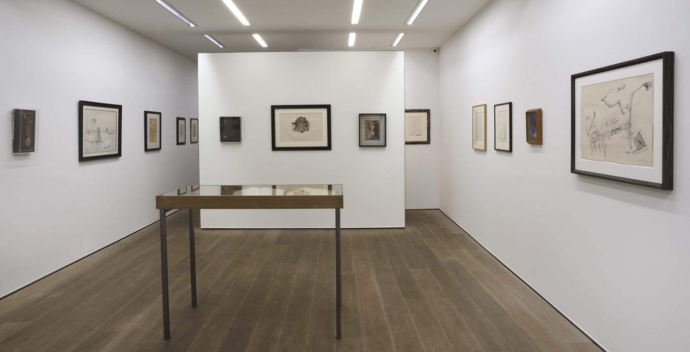 Installation view of 'André Masson dans l'antre de la métamorphose' at Galerie Natalie Seroussi
