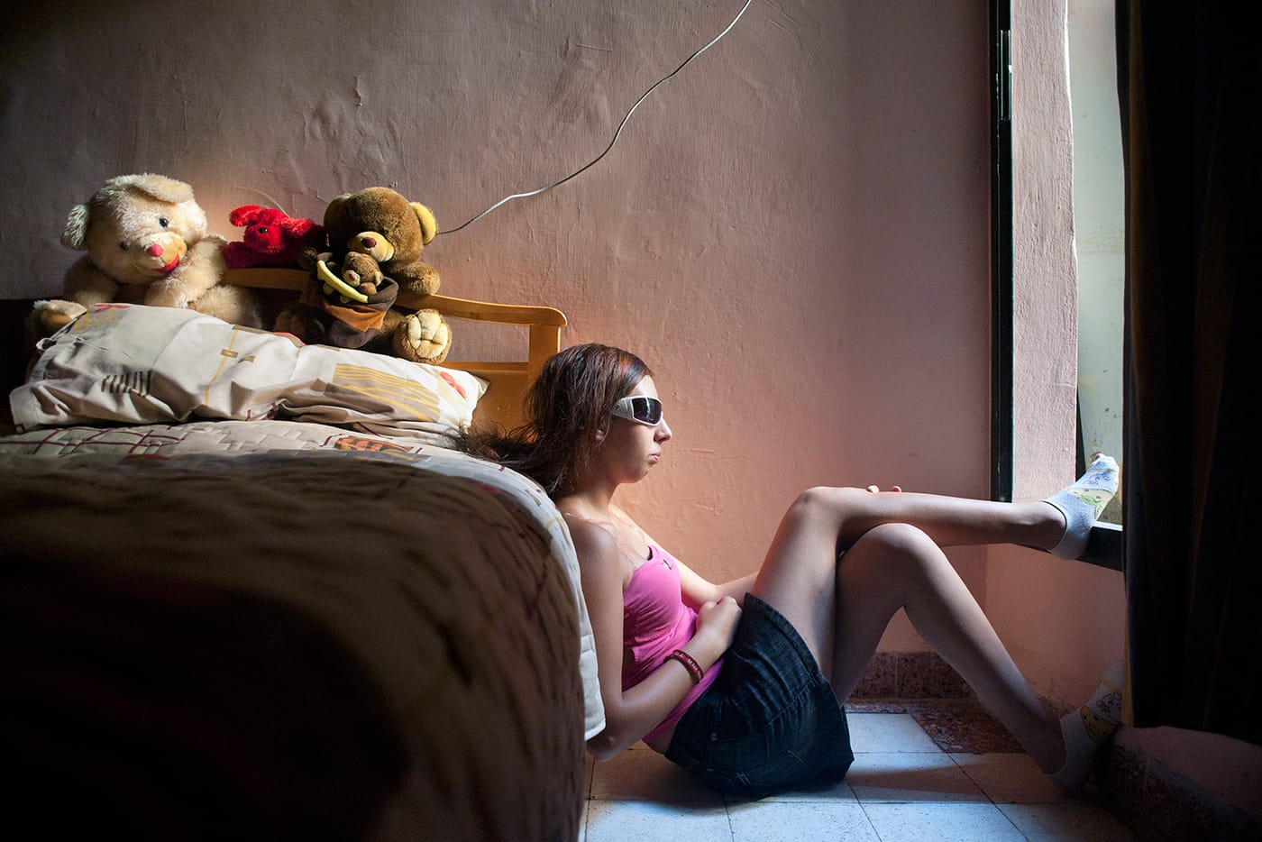 Rania Matar, "Stephanie, Beirut, Lebanon" from the series 'A Girl and Her Room' (2010), pigment print, 36 x 50 in (image courtesy the artist and Carroll and Sons, Boston; © Rania Matar)