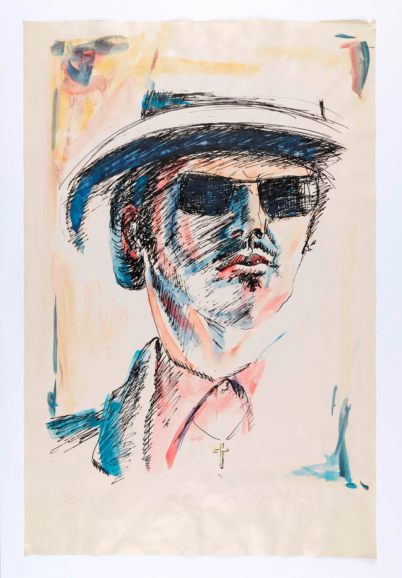 José Montoya, Untitled, date unknown, paint on paper (courtesy of the Montoya Family Trust)