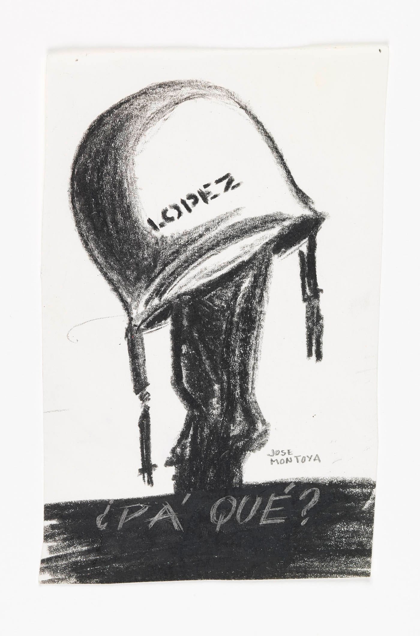 José Montoya, Untitled, date unknown, pastel on paper (courtesy of the Montoya Family Trust)