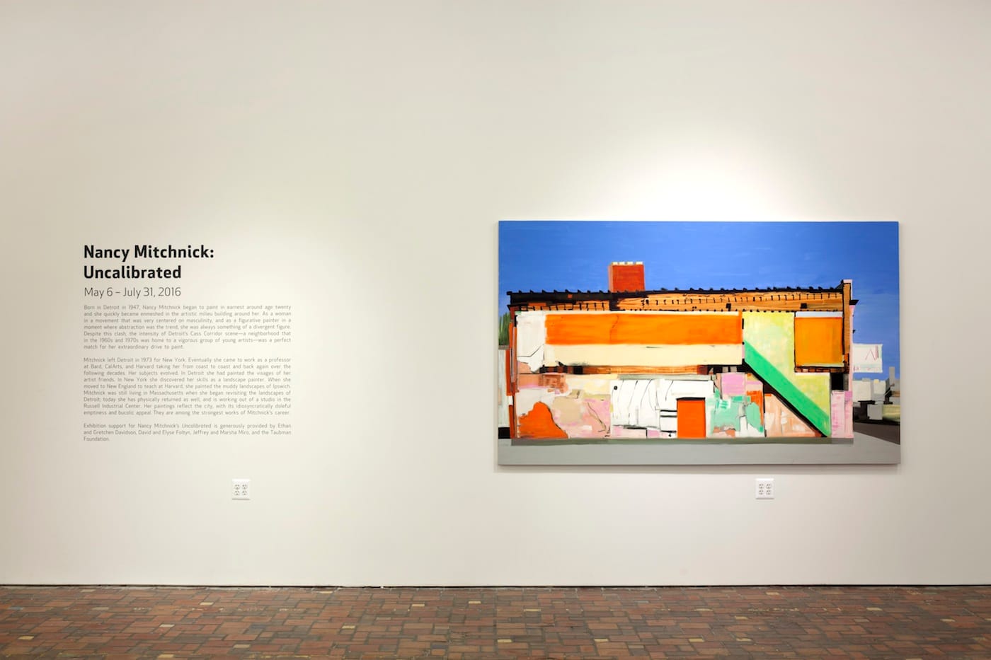 Installation view of Nancy Mitchnick's 'Uncalibrated' at the Museum of Contemporary Art Detroit