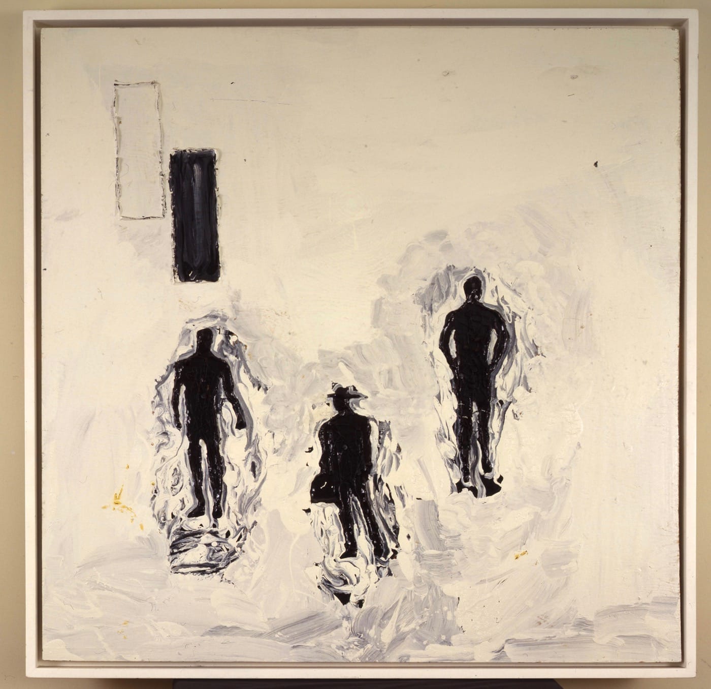 Homeless People Bessemer, Alabama 1989 Paint and wood on fiberboard 48 x 48 1/4 x 1 1/2" Collection of Ron and June Shelp, L2015.3.1 Photo by Stephen Pitkin / Pitkin Studio